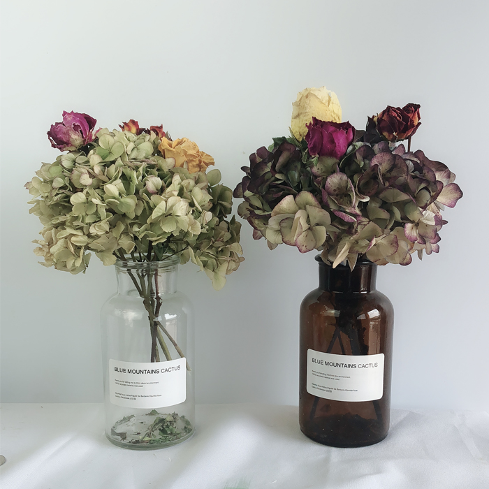 繡球玫瑰花組合花瓶乾燥花裝飾擺設 用心挑選每件商品堅持把最優質的給妳們
