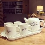 歐式陶瓷下午茶咖啡杯ˊ六件套組